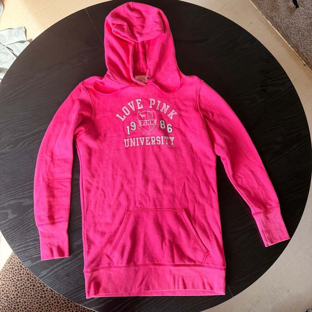 Pink Victoria's Secret Love Pink University 1986 Hoodie Pink